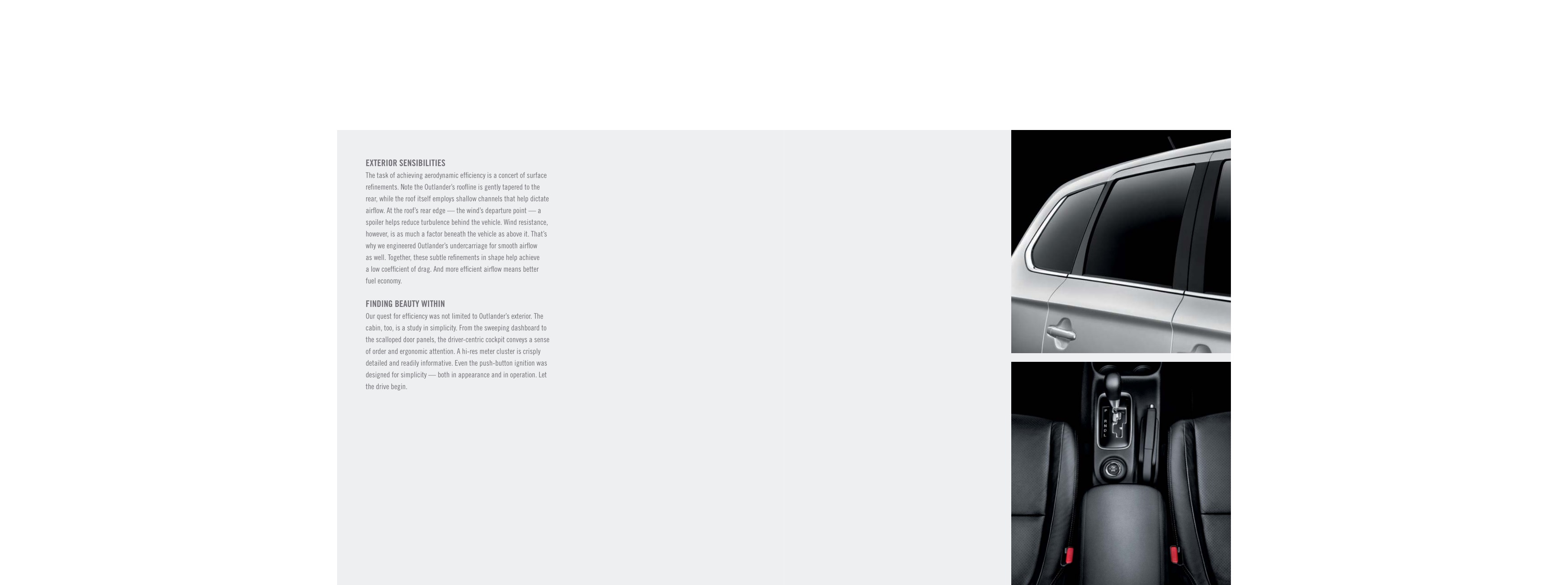 2014 Mitsubishi Outlander Brochure Page 2